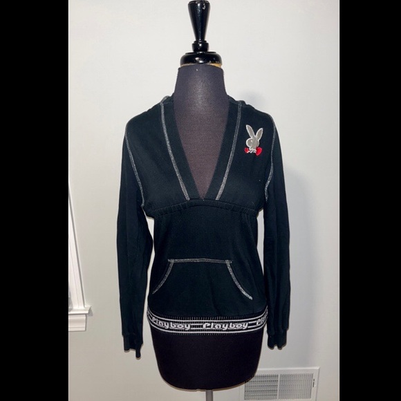 🖤SOLD🖤Vintage Y2K navy and silver Playboy tracksuit - Picture 3 of 6